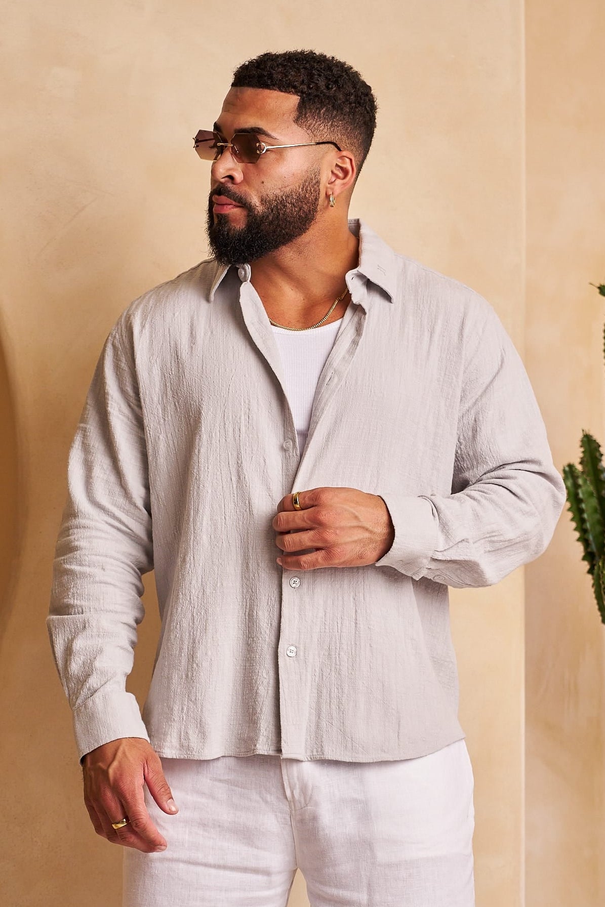 8095 - Cotton Linen Button-Ups