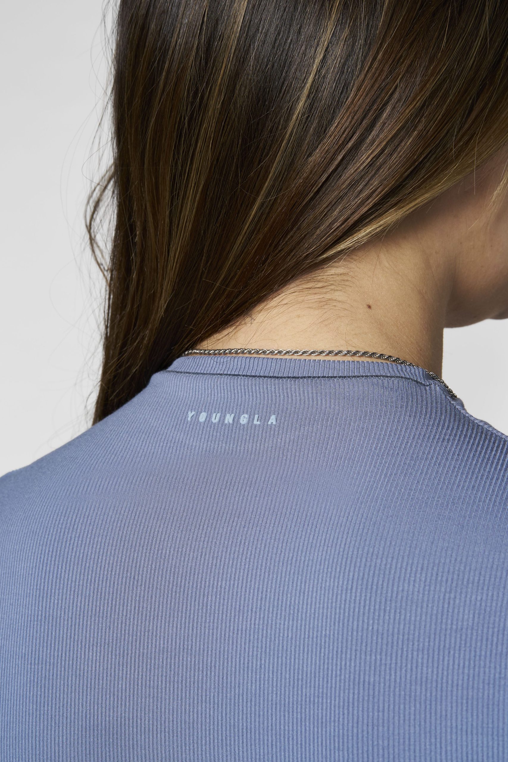 W4270 Ribbed Mock Neck Tee - Image 6