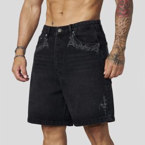 1025 - Phantom Embroidery Jorts