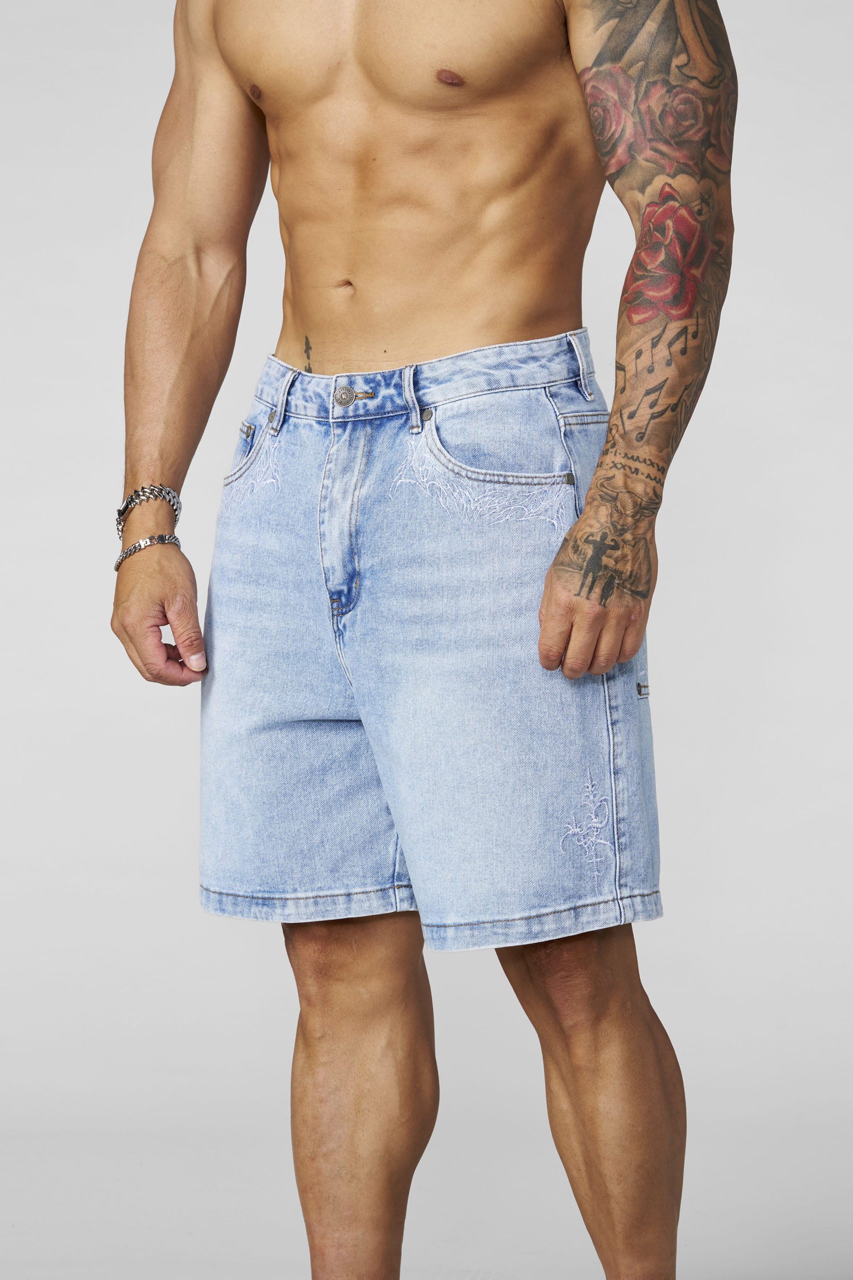 1025 - Phantom Embroidery Jorts - Image 7