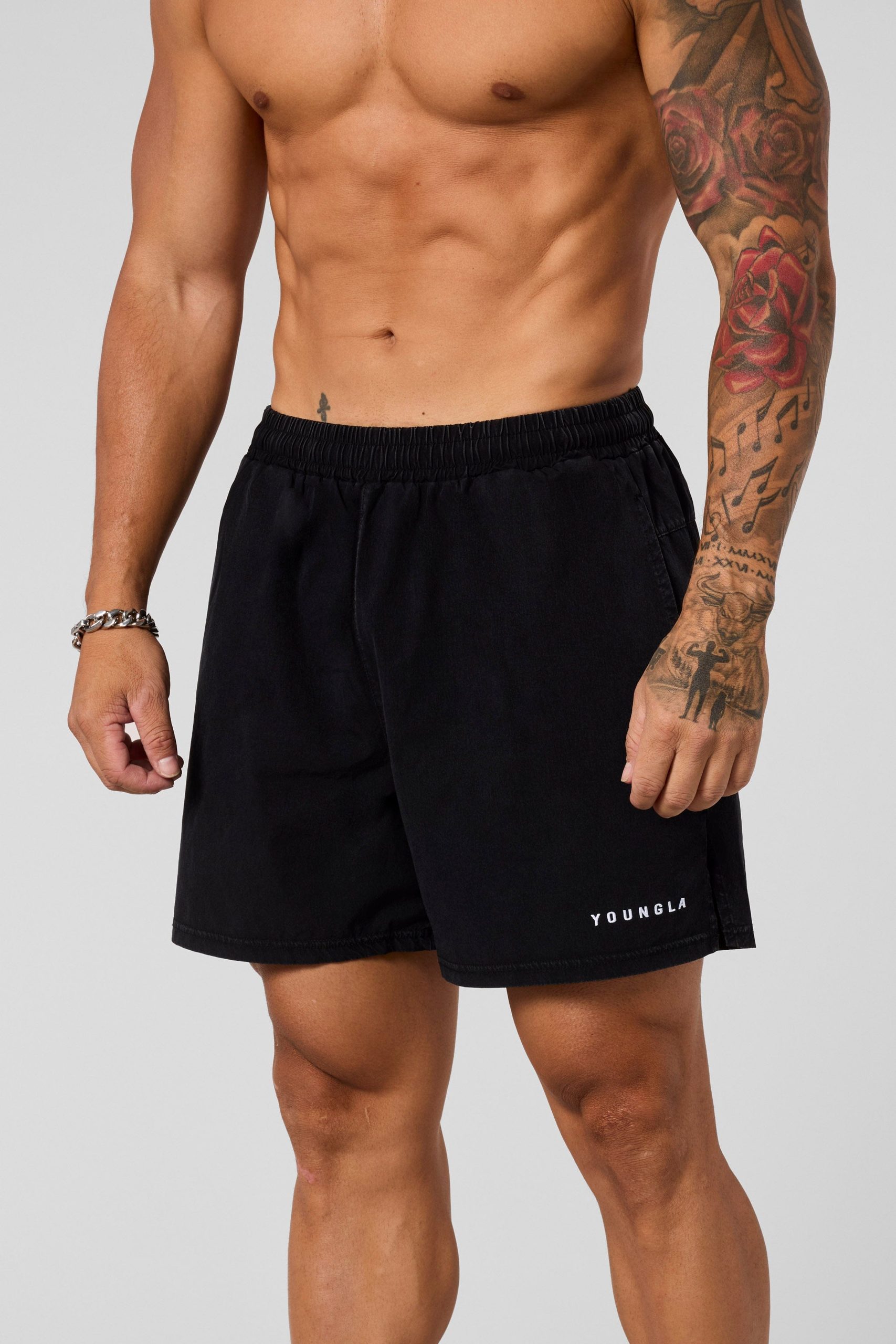 1043 - Washed Fitness Shorts - Image 6