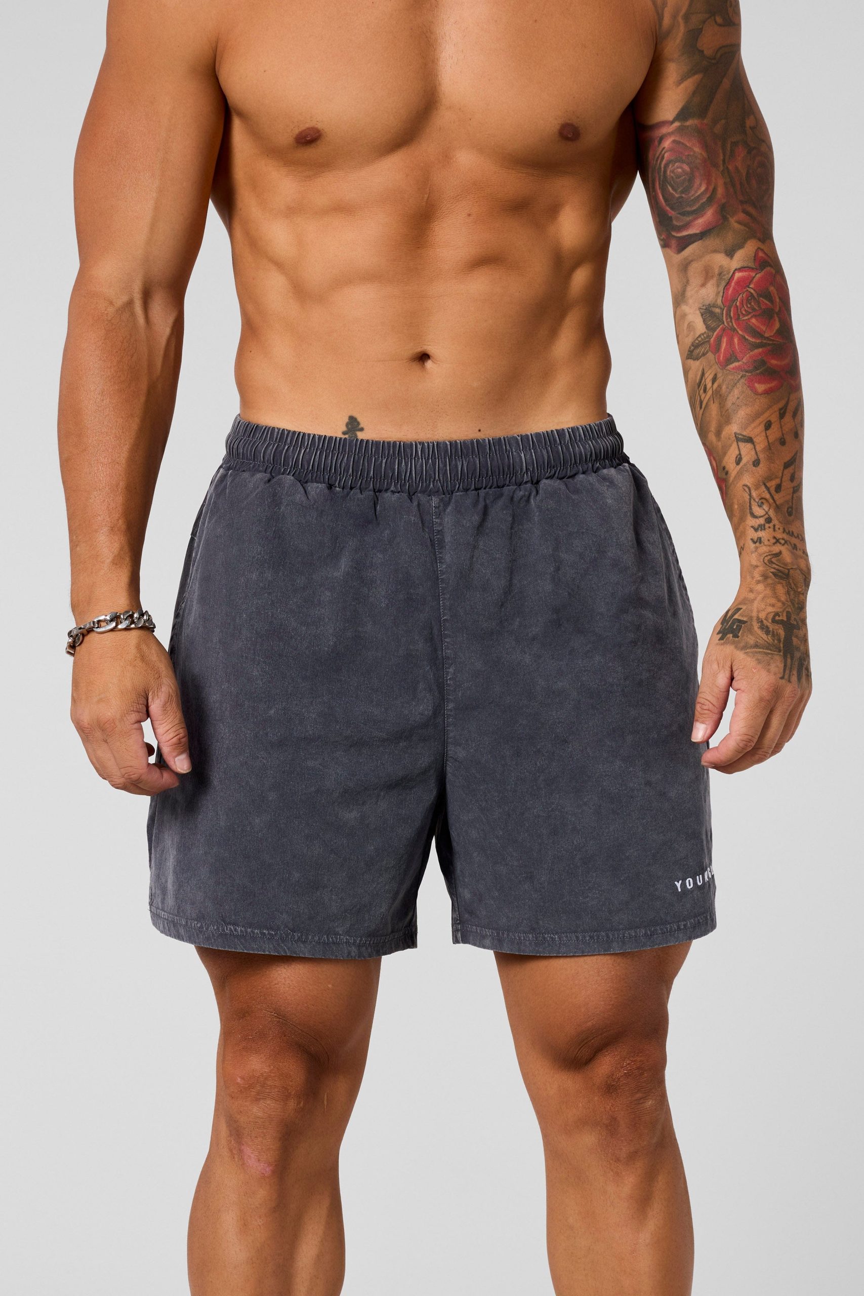 1043 - Washed Fitness Shorts - Image 8