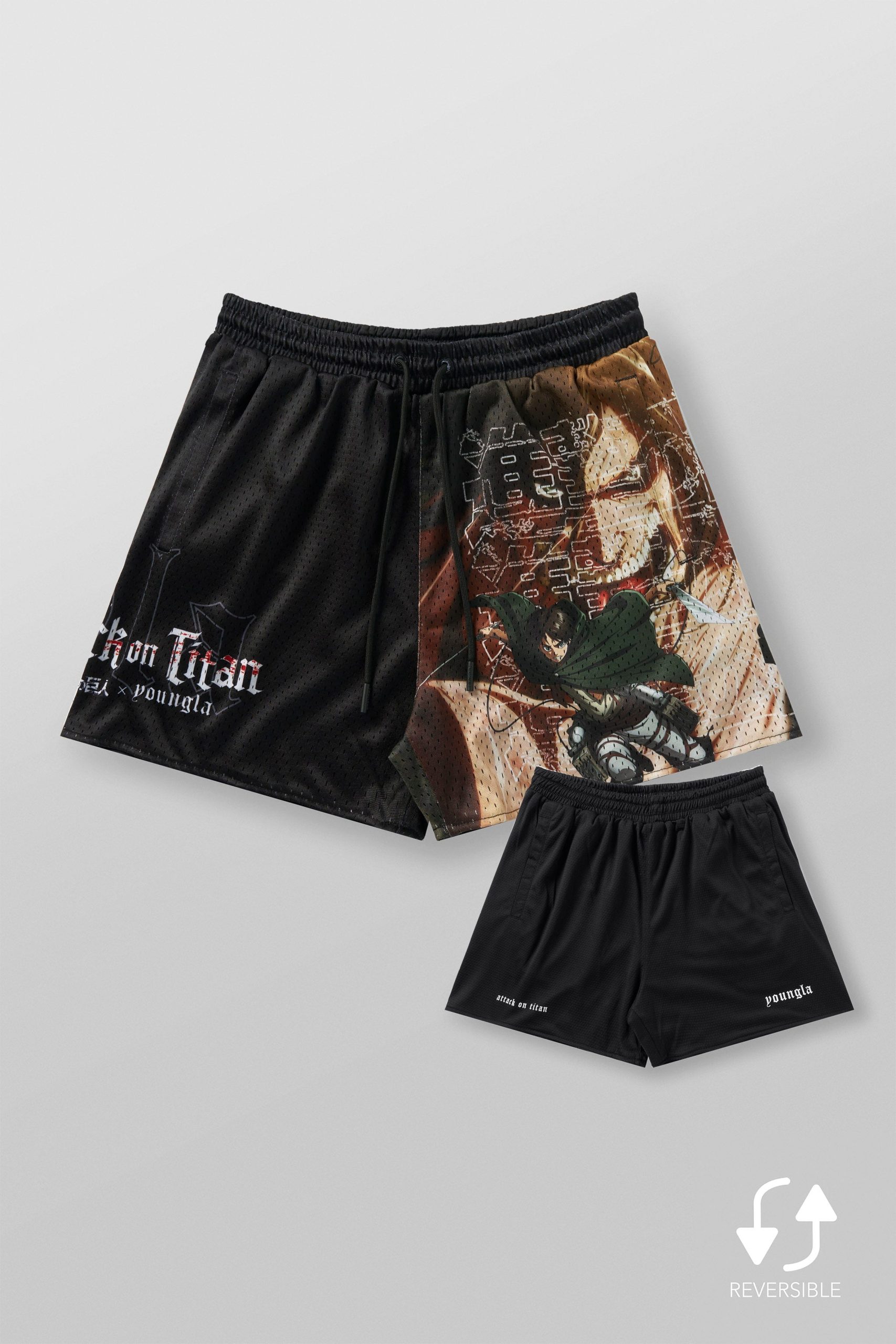 1126 - AOT漏 x YLA Mesh Shorts - Image 6