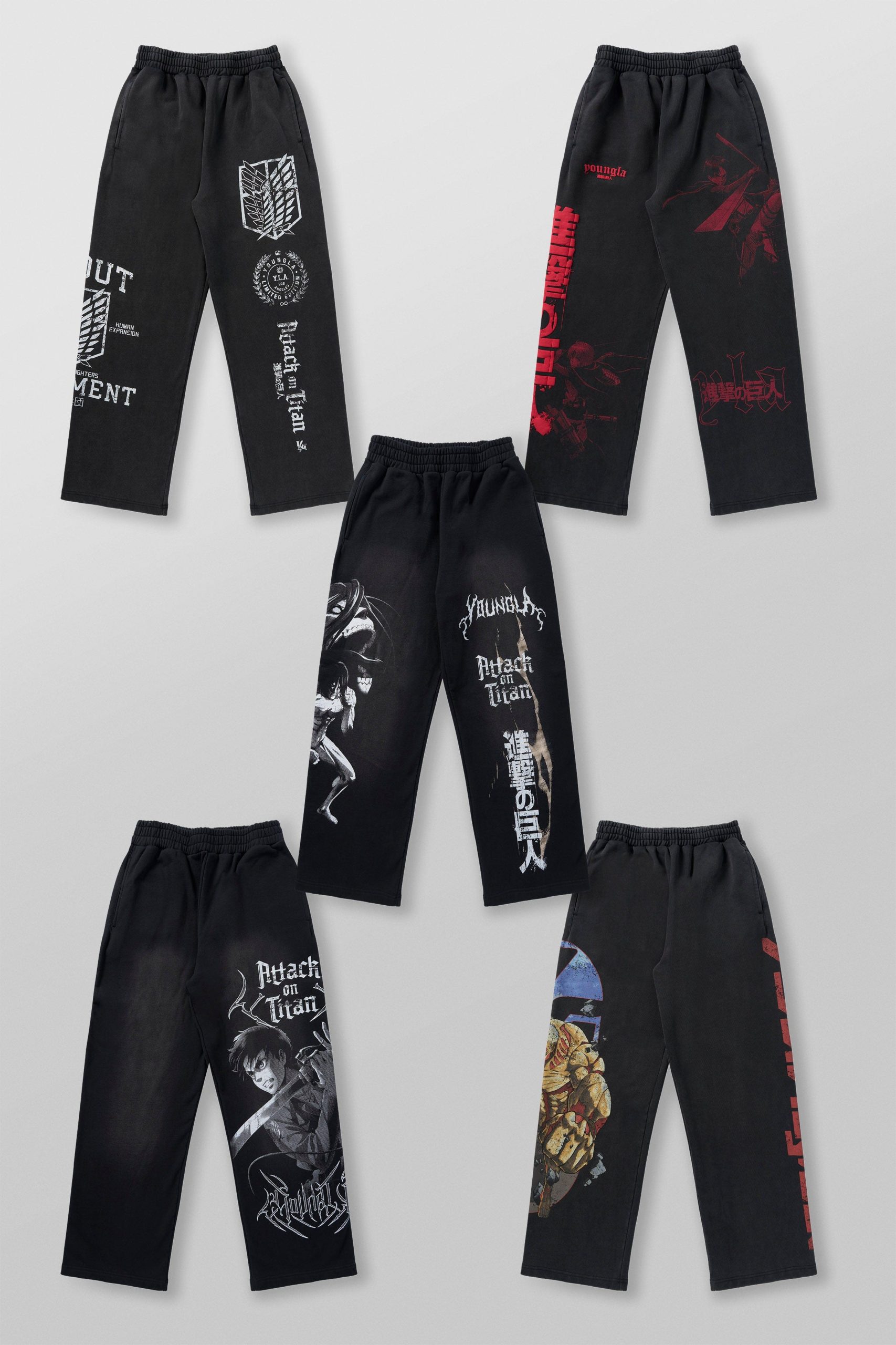 2128 - AOT漏 x YLA Baggy Joggers
