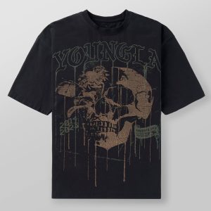 4116 - Floral Skull Tees