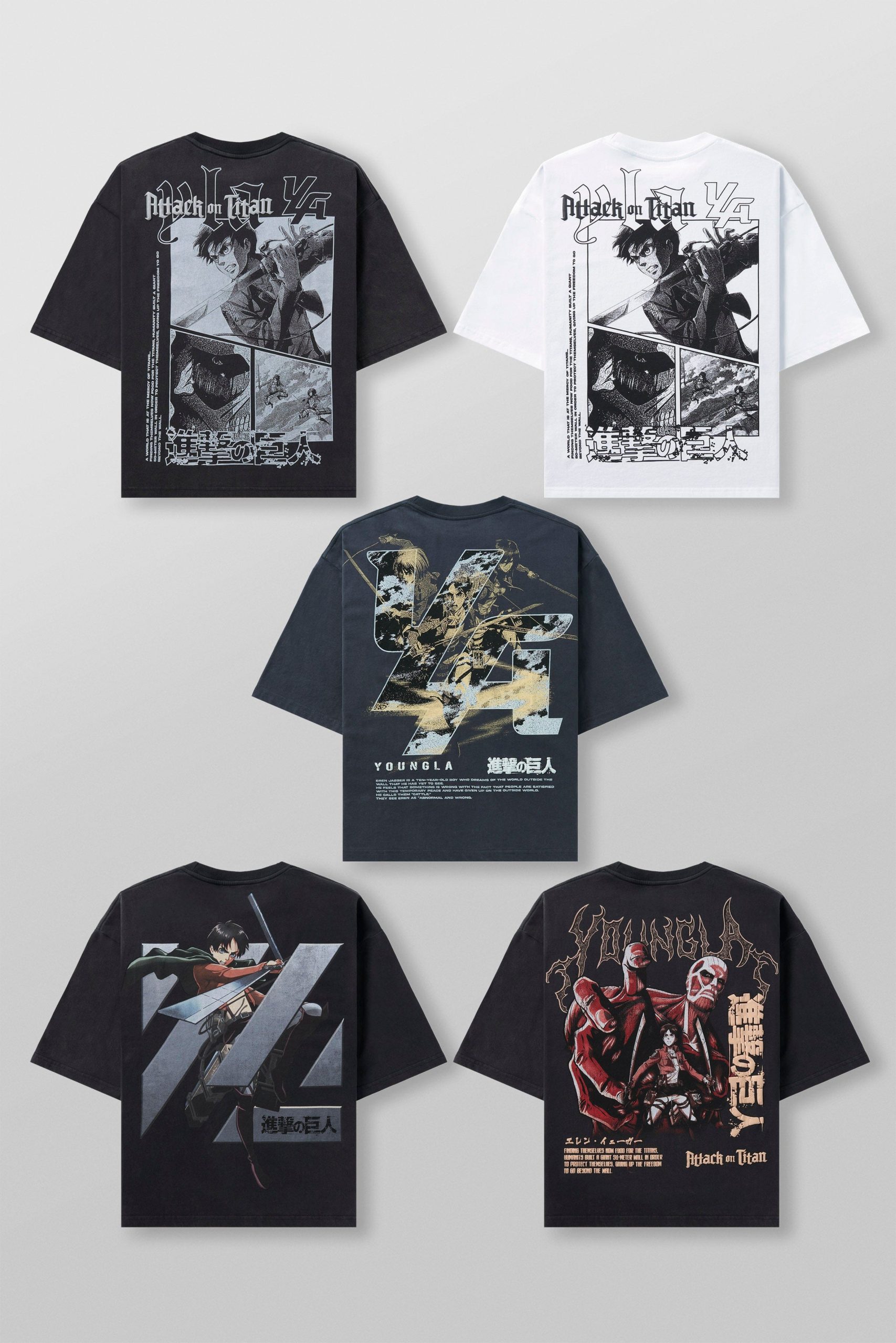 4186 - AOT漏 x YLA Cropped Tees