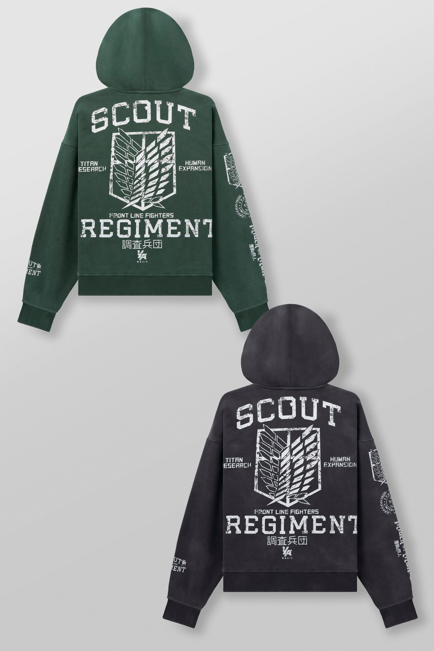 5138 - AOT漏 x YLA Zip-Up Hoodies