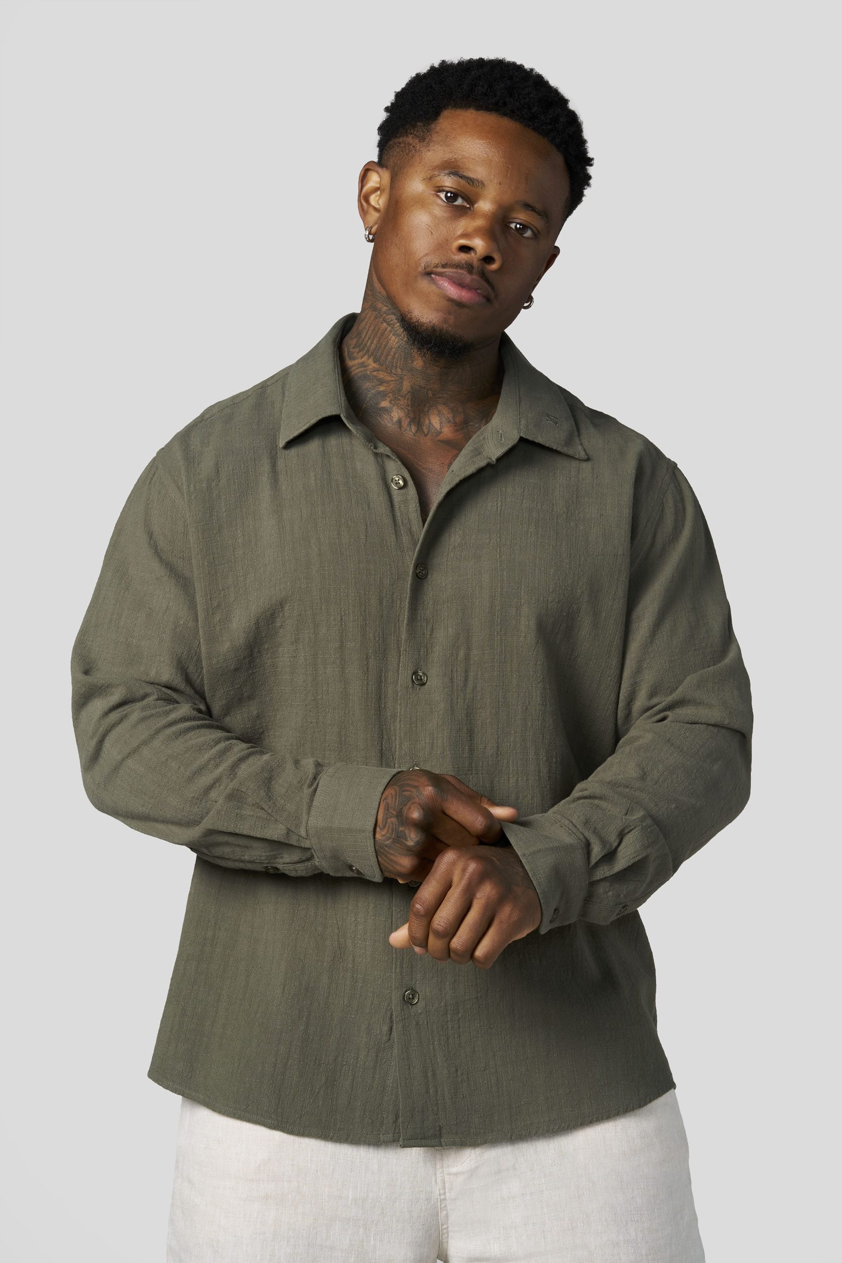 8095 - Cotton Linen Button-Ups - Image 11