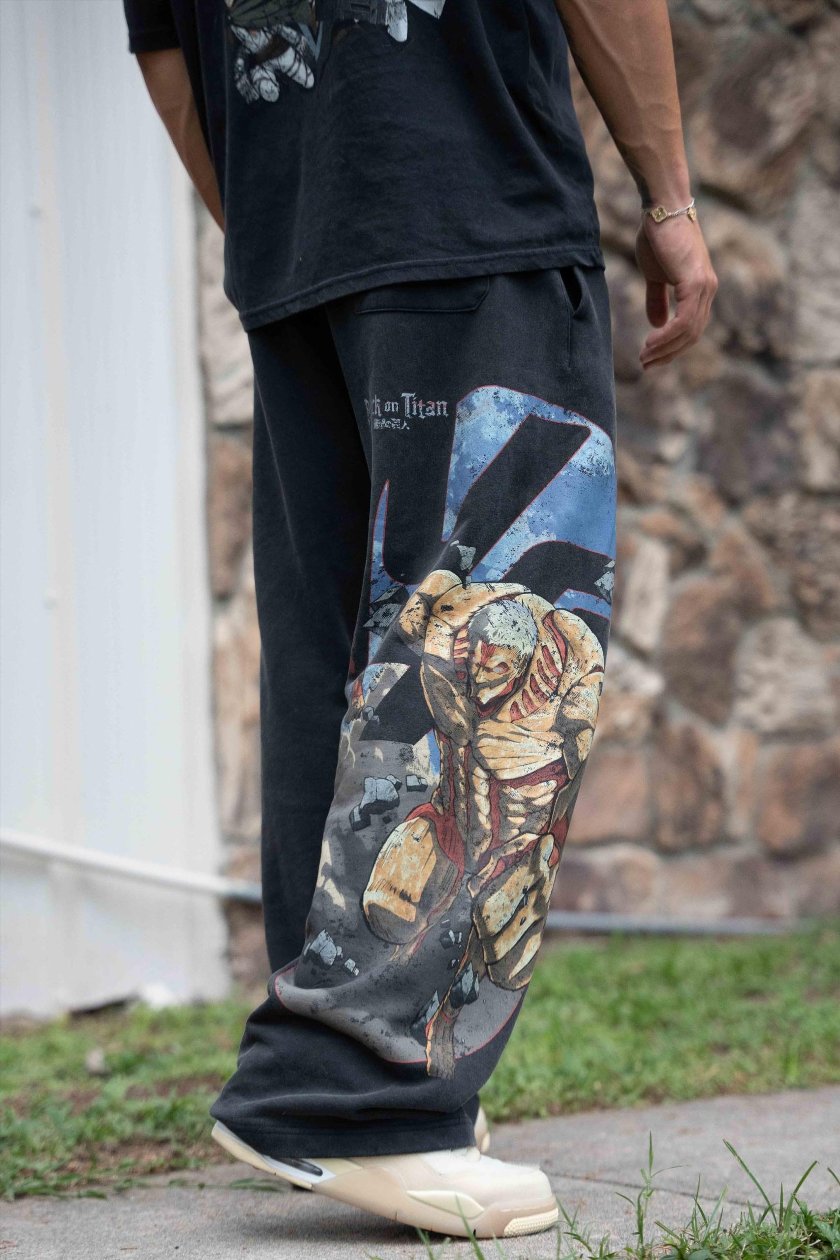 2128 - AOT漏 x YLA Baggy Joggers - Image 2