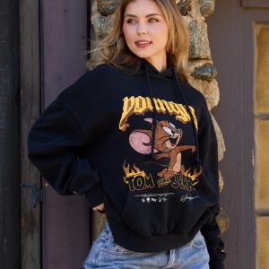 W528 Tom & Jerry Oversized Hoodie