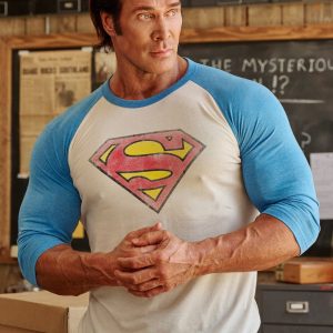 8072 - Superman 3/4 Raglan Shirts