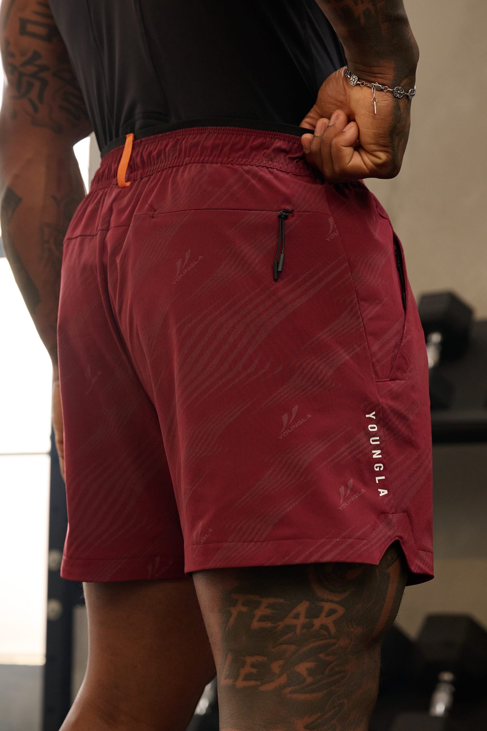 1052 - Reflective Fitness Shorts - Image 4