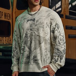 8002 - Batman Comic Longsleeves