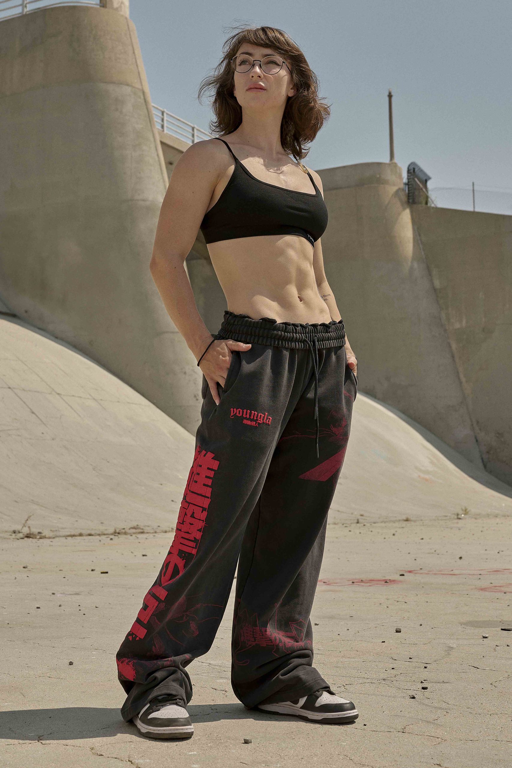2128 - AOT漏 x YLA Baggy Joggers - Image 4