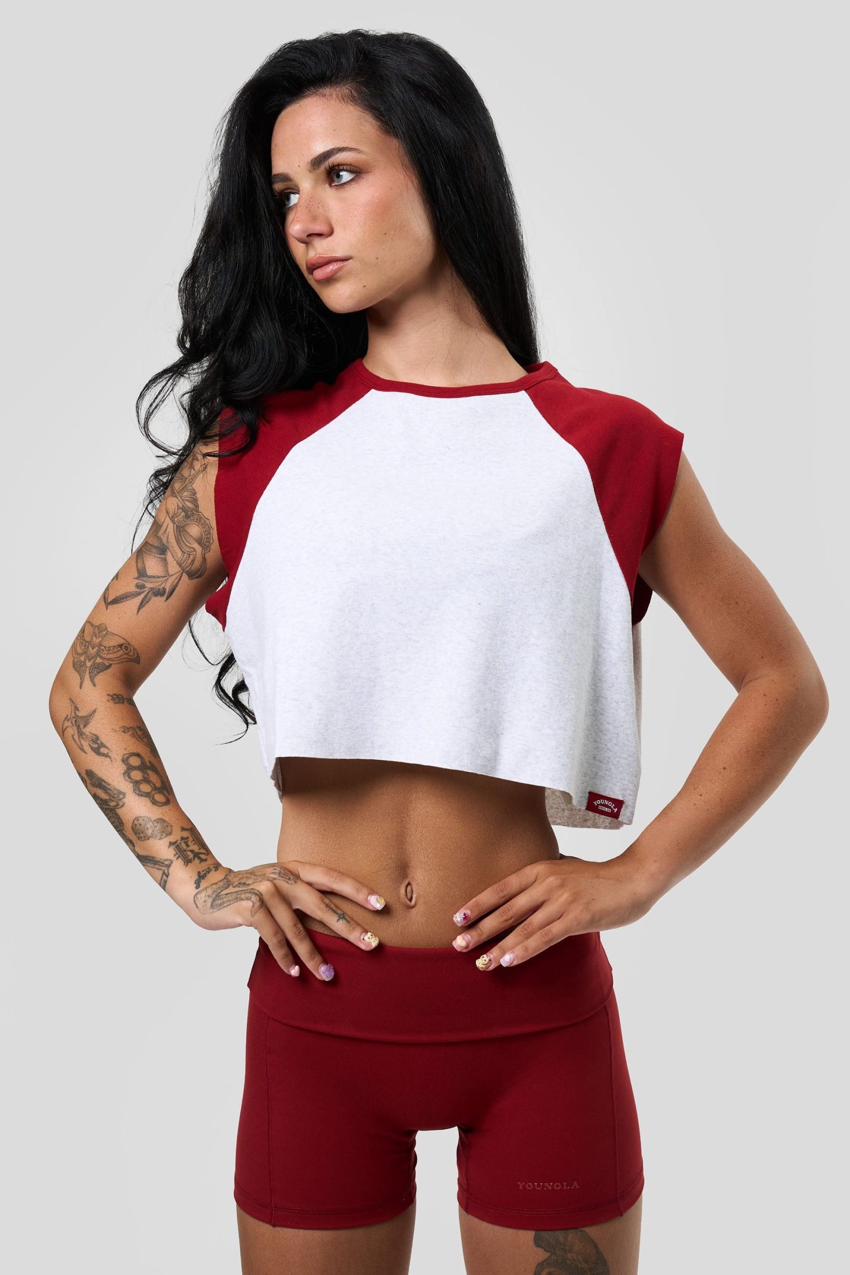 W4306 - Raglan Cutoff - Image 4